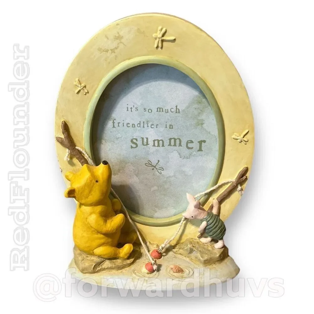 LOWEST PRICE Disney Michel & Co Pooh Classic Fishing With Piglet Photo Frame